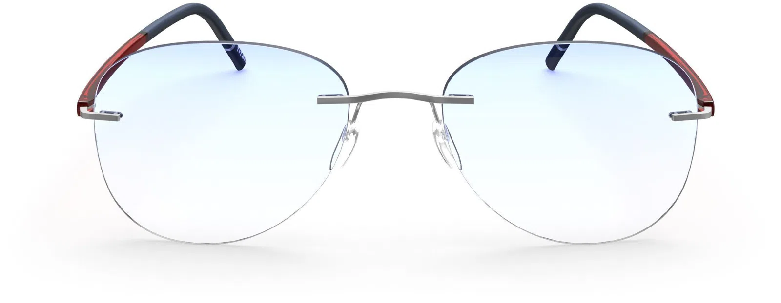 Silhouette The Wave Color Groove Demo Rimless 5567 Eyeglasses - view 95